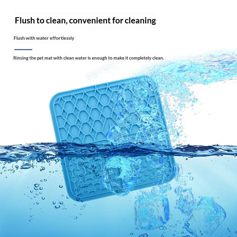 Bottom Suction Cup Non-slip Silicone Pet Slow Food Mat