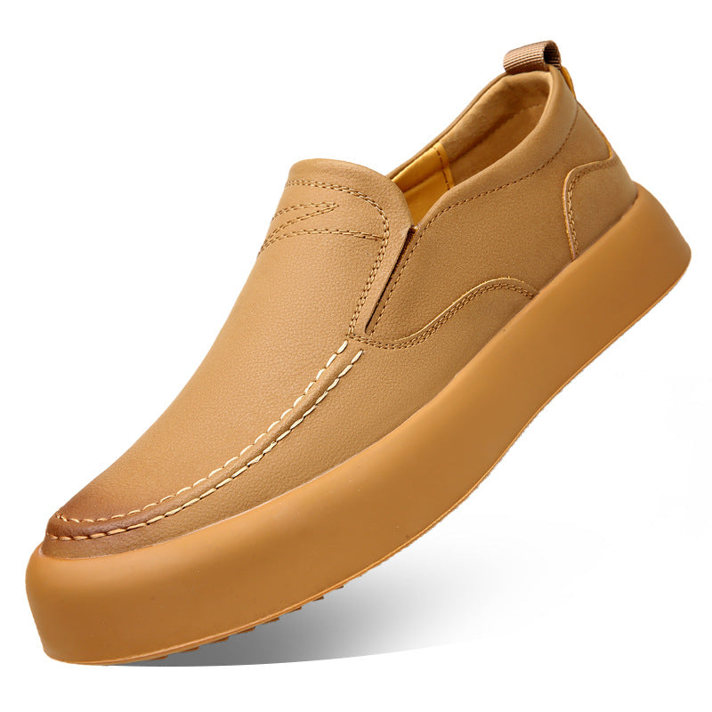 Sneakers casual en caoutchouc style britannique pour hommes