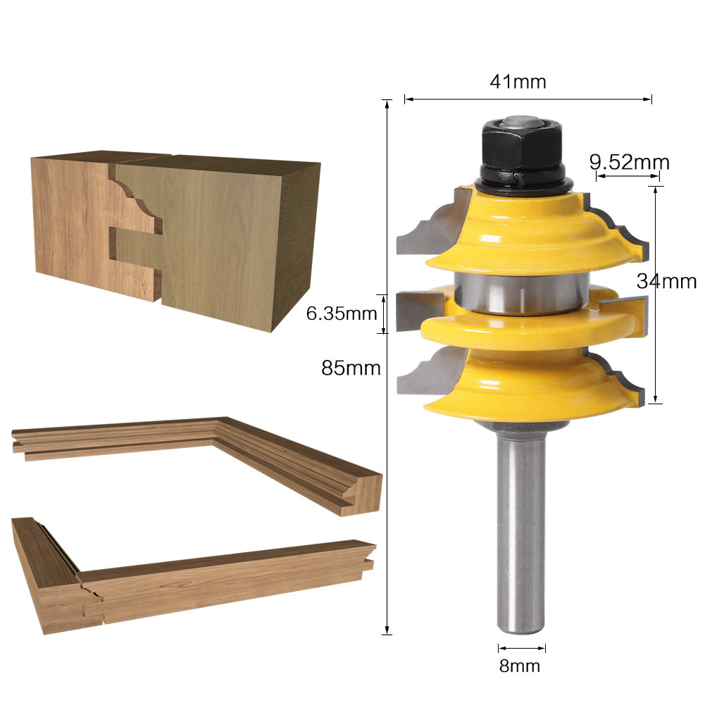Outil de gravure de cutter de fraisage simple de 8mm de jarret Mortise