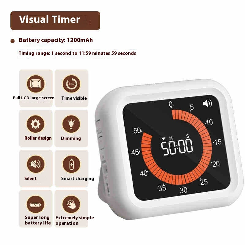 Visual Mute Time Manager Alarme autodiscipline