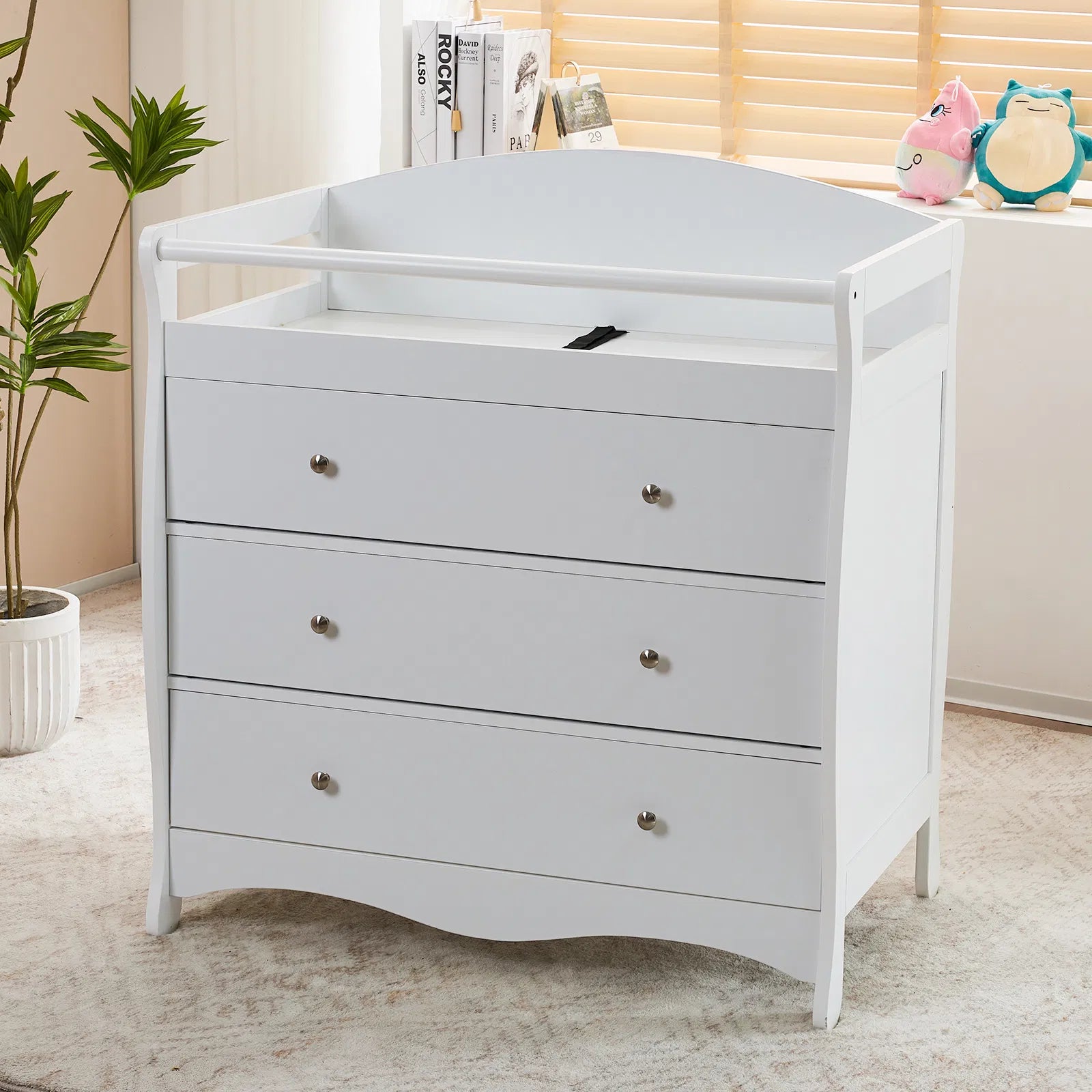 Lit bébé 3-Tier avec garde de sécurité – 90,5x58x92cm