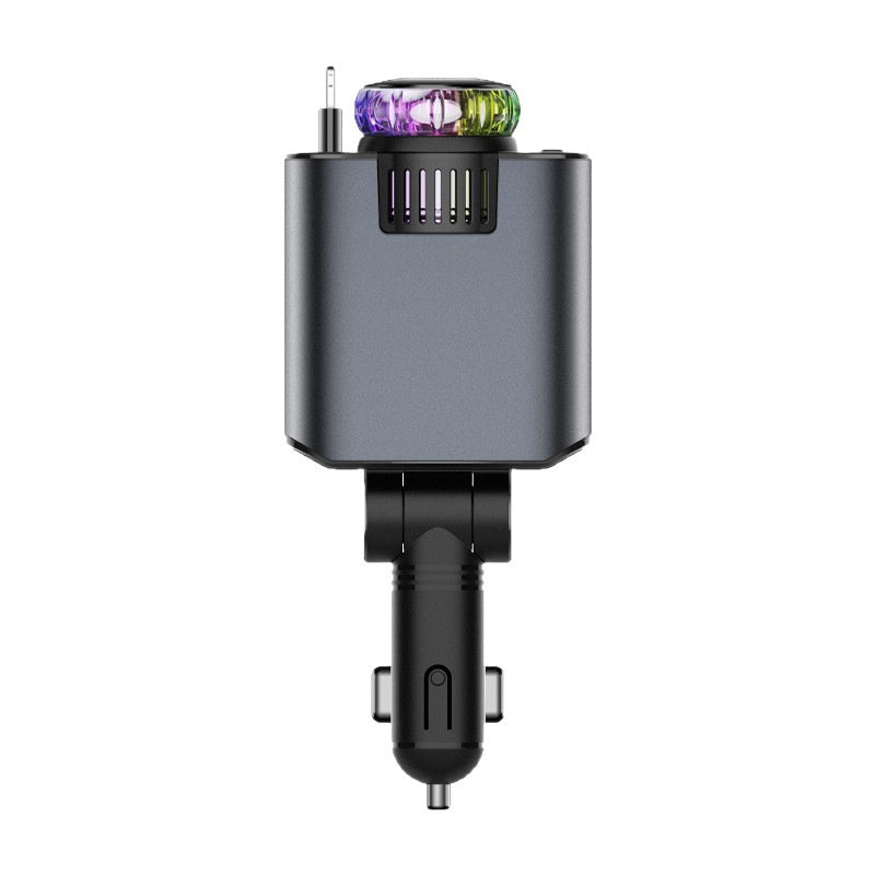 Chargeur de voiture PD charge rapide câble rétractable chargeur rapide allumeur de cigarette