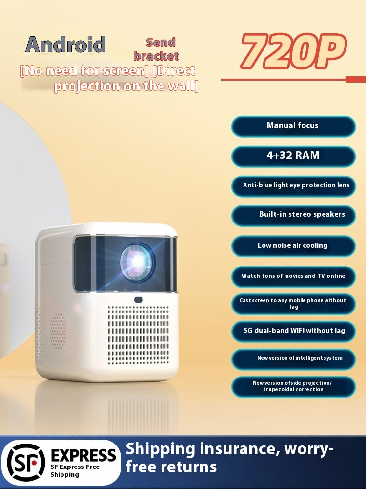 Smart Bedroom Focusing Wall Automatique Projecteur ultra-haut