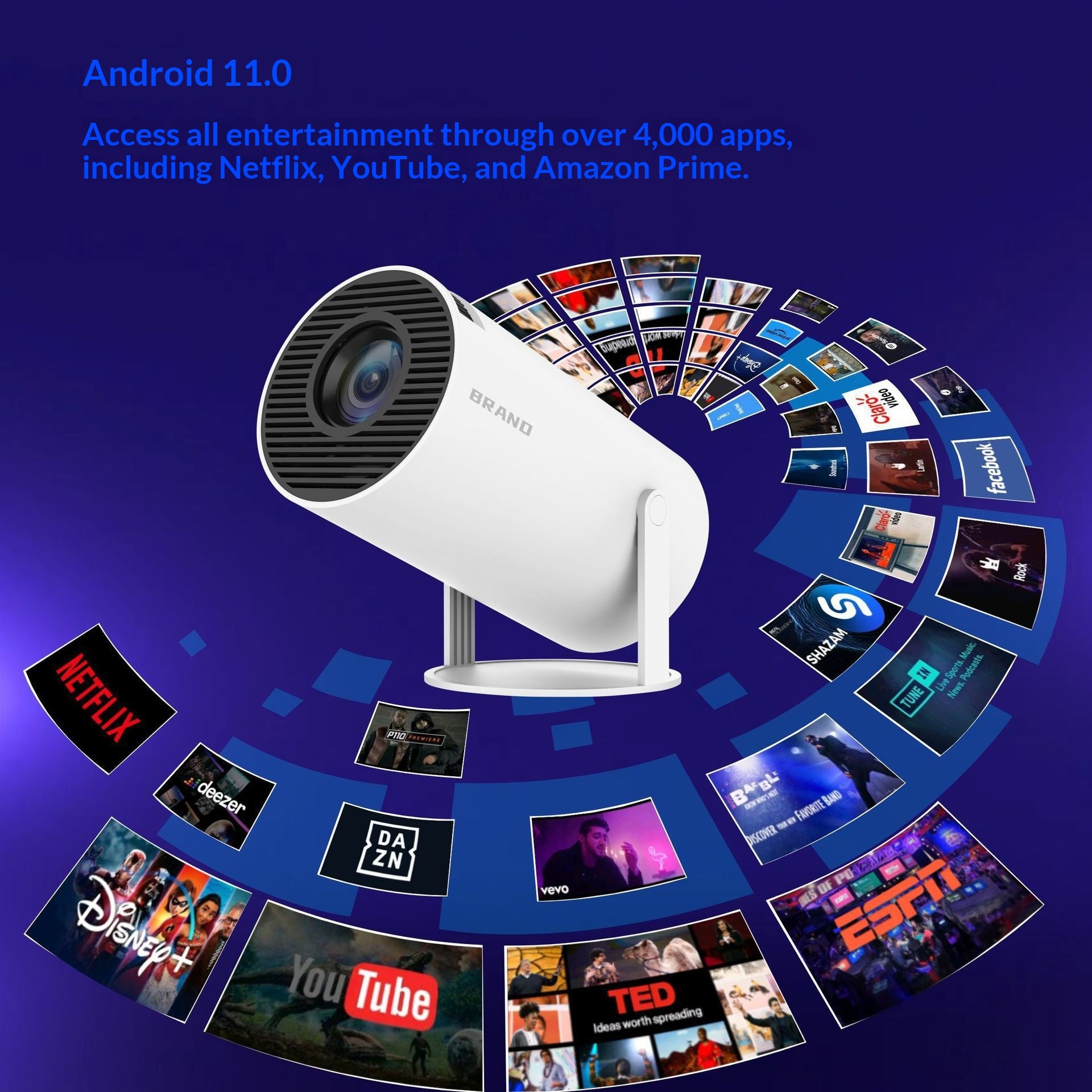 HY300 Mini projecteur maison intelligent