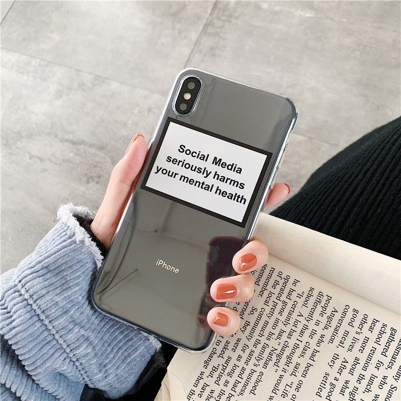 Étui de téléphone pour l'étiquette de vent de givre
