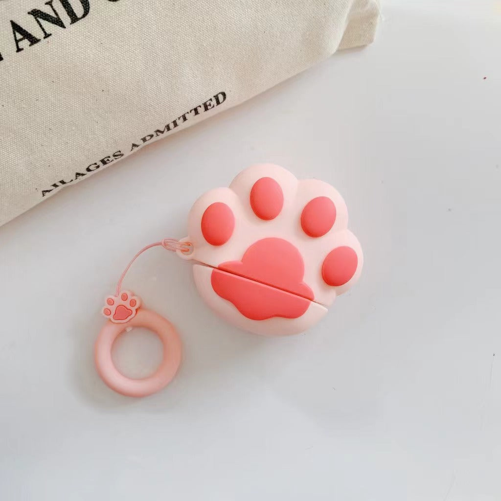 Casque de protection en silicone Paw de chat Mignon