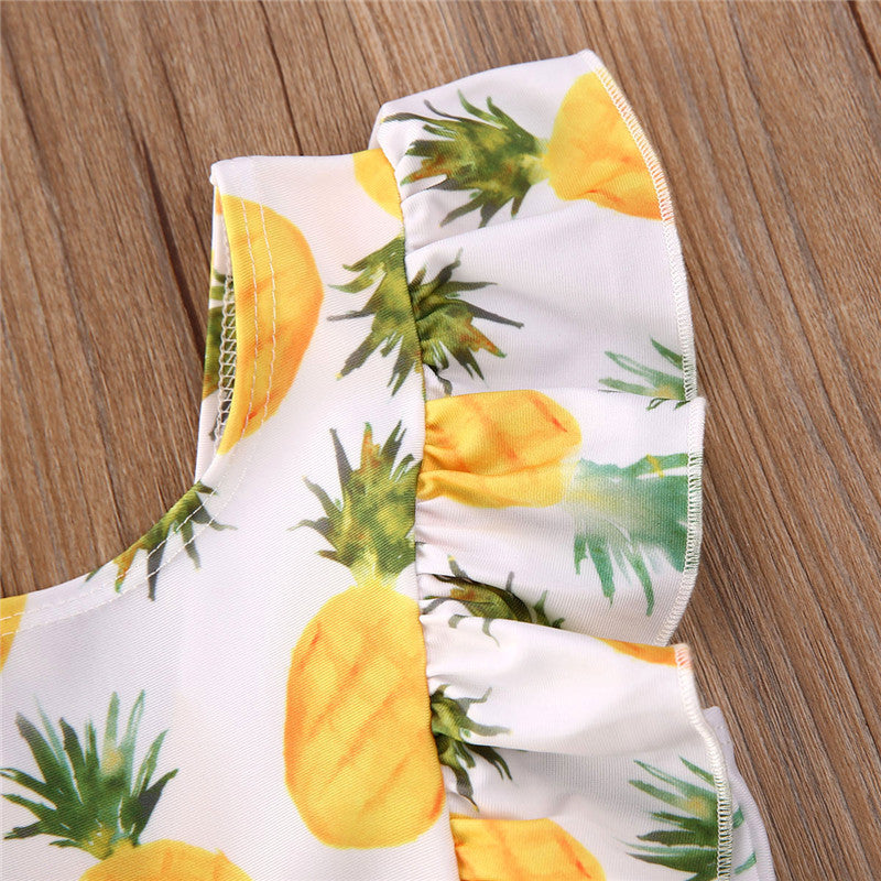 Maillot de bain à manches simples imprimé