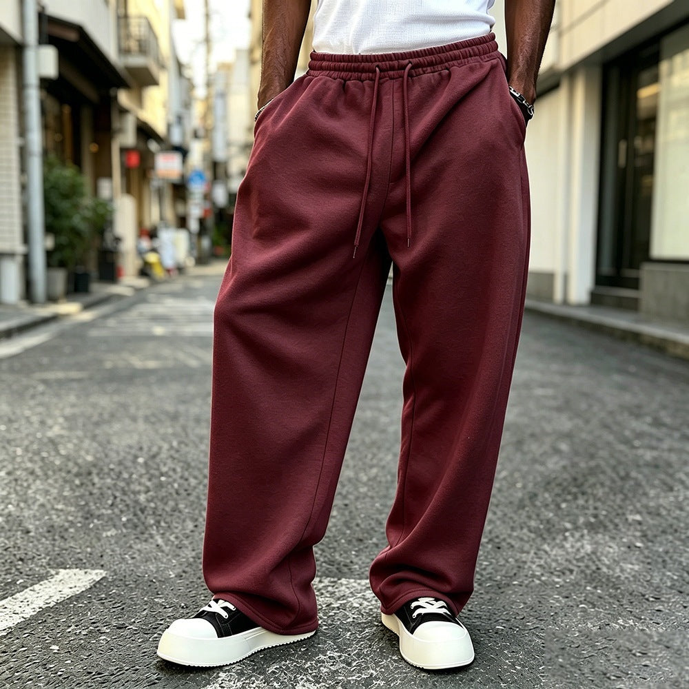 Pantalons à gaines élastiques à chaussons vintage de style street