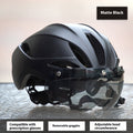 Integrally pour l'attraction magnétique amovible casque d'équitation pour vélo