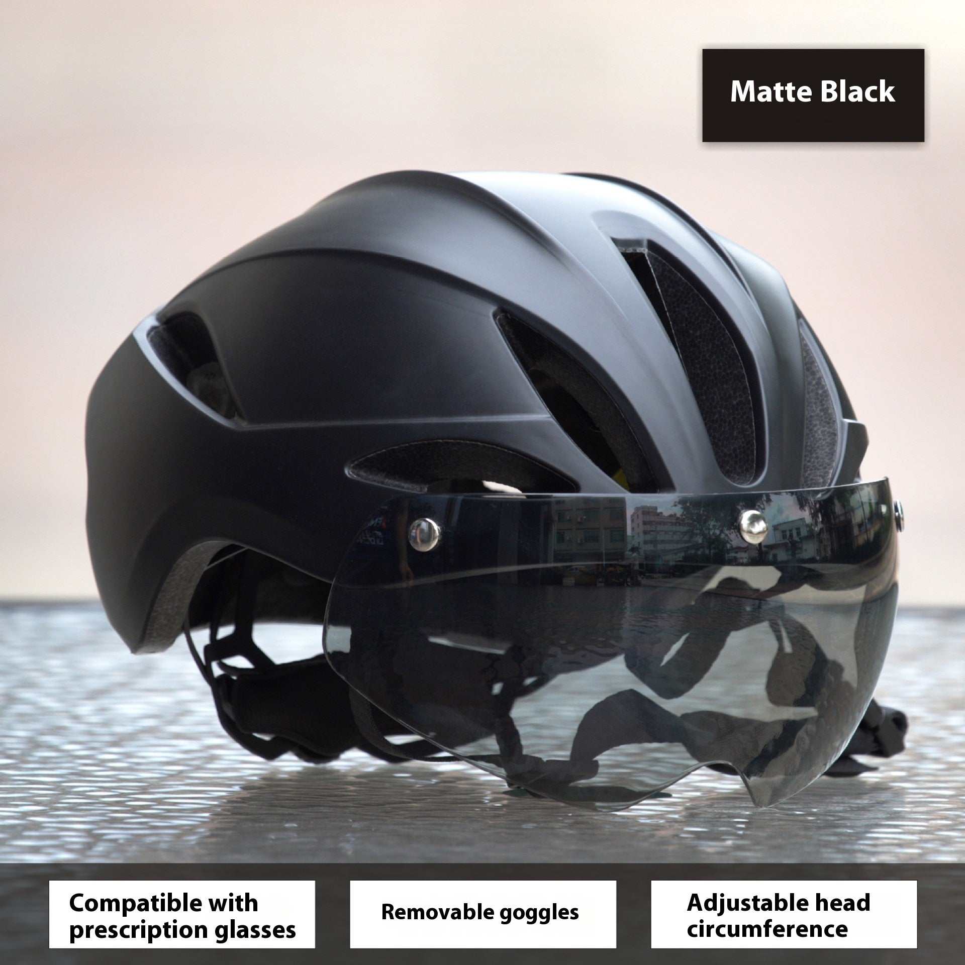 Integrally pour l'attraction magnétique amovible casque d'équitation pour vélo