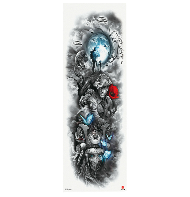 Plein bras étanche tatouage autocollants personnalisés 170 modèles disponibles mode belle simple d