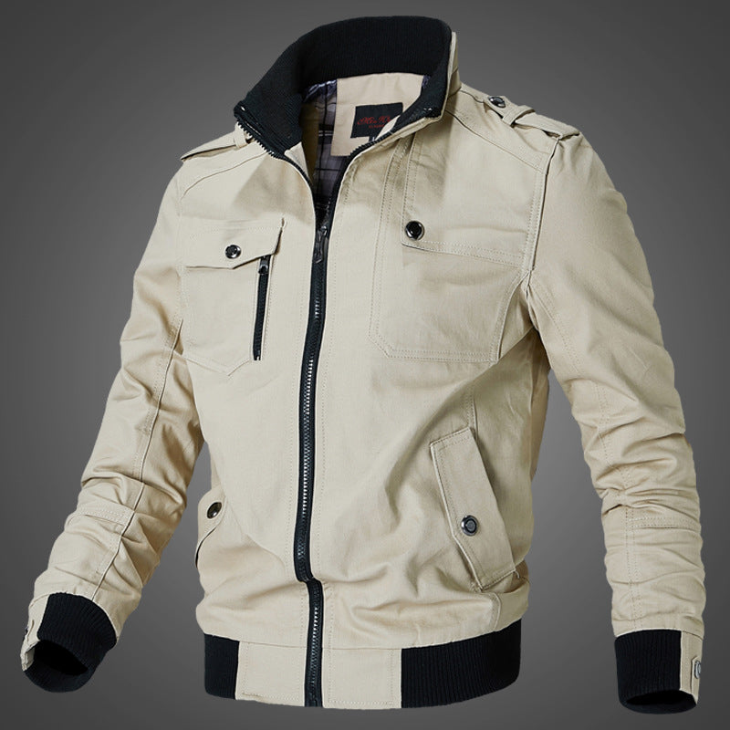 Veste Homme Veste Homme Coréen Casual Homme Stand Collar Printemps et Automne Hommes J