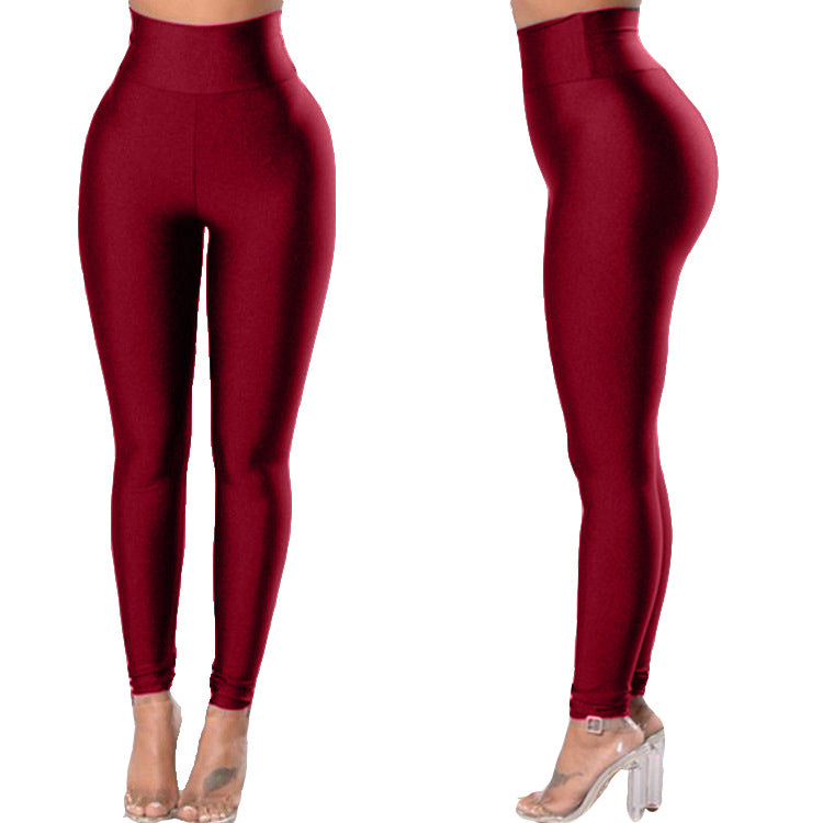Été High Waist Haute Élastique Loisirs Sports Yoga Course à pied Yiwu Leggings Femmes mince
