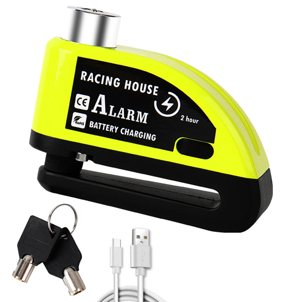 Disque de vélo Serrure de frein Portable Alarme antivol Disque de sécurité de voiture électrique