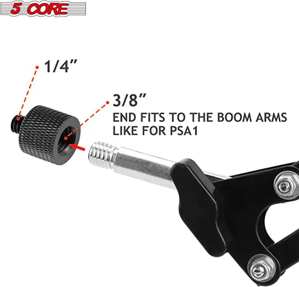 5 Adaptateur de support Mic Core 12 pièces 5/8 Femelle à 3/8 Mâle vis Connexion de conversion de filetage