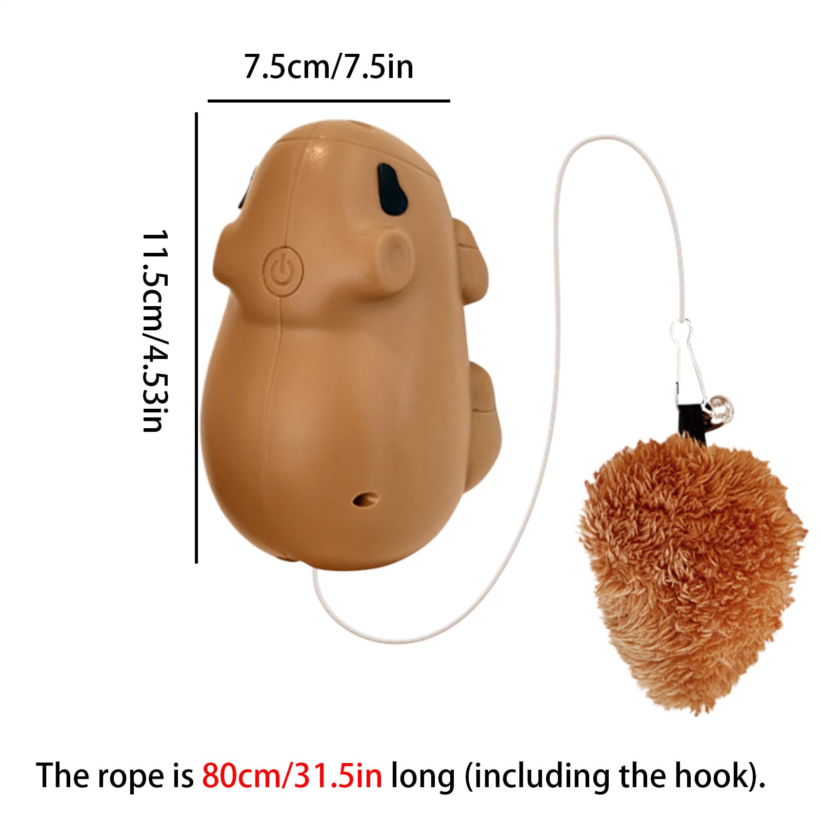 Cat Interactive Toys Sensor-Activated Automatic Interactive Capybara Exercice de chat intelligent