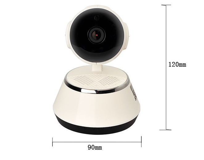 Caméra IP sans fil WIFI 720P Home Security Cam Micro SD Slot Support Microphone & P2P Gratuit