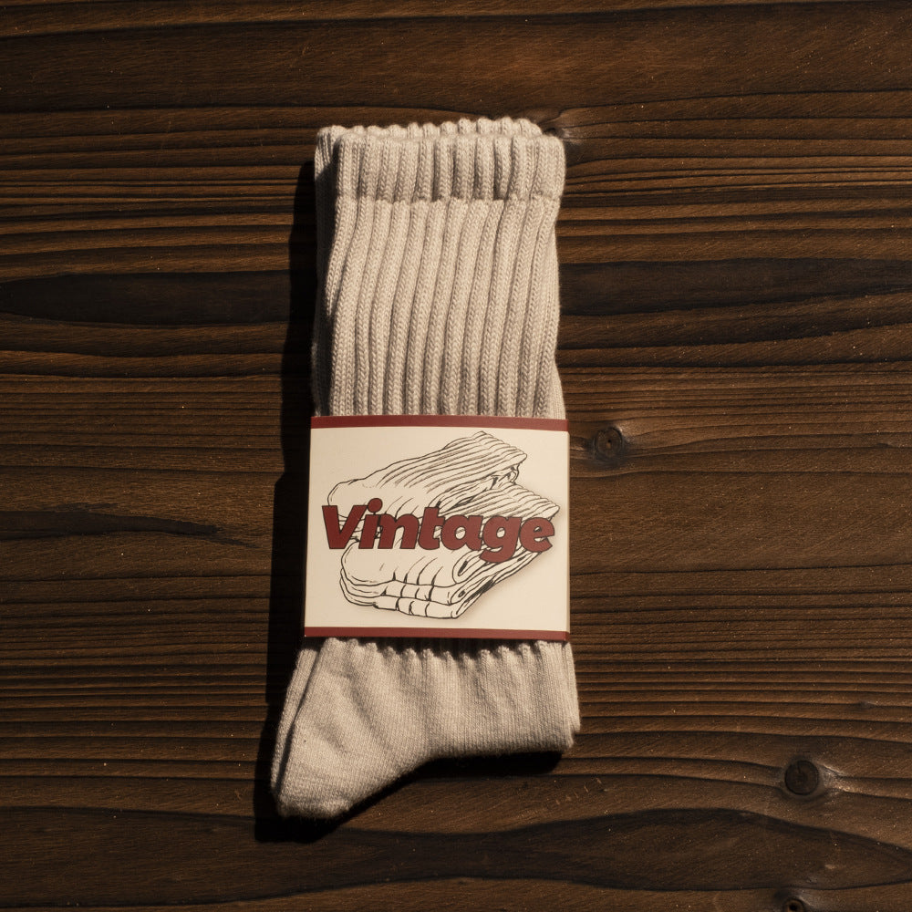 Chaussettes longues américaines Retro style japonais pour homme