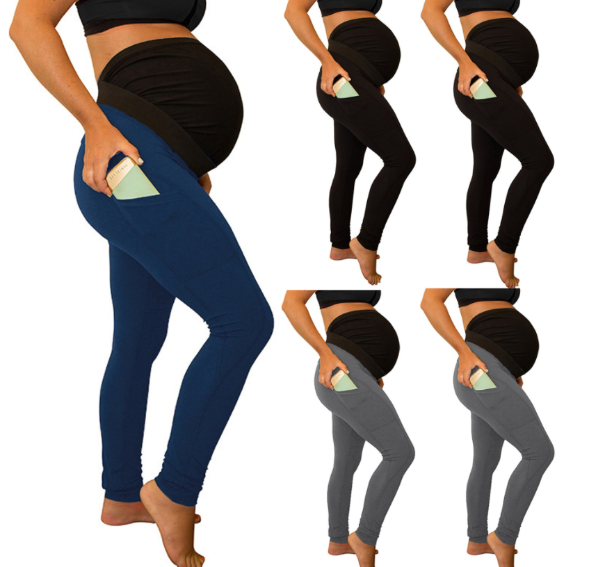 Panneau de couleur pure longue et haute taille poche latérale