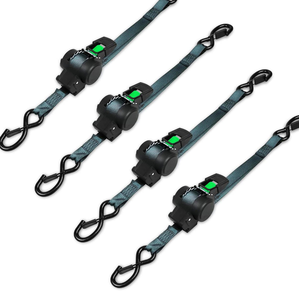 Self-Retracting Ratchet Tie-Down Strap for SUV RV