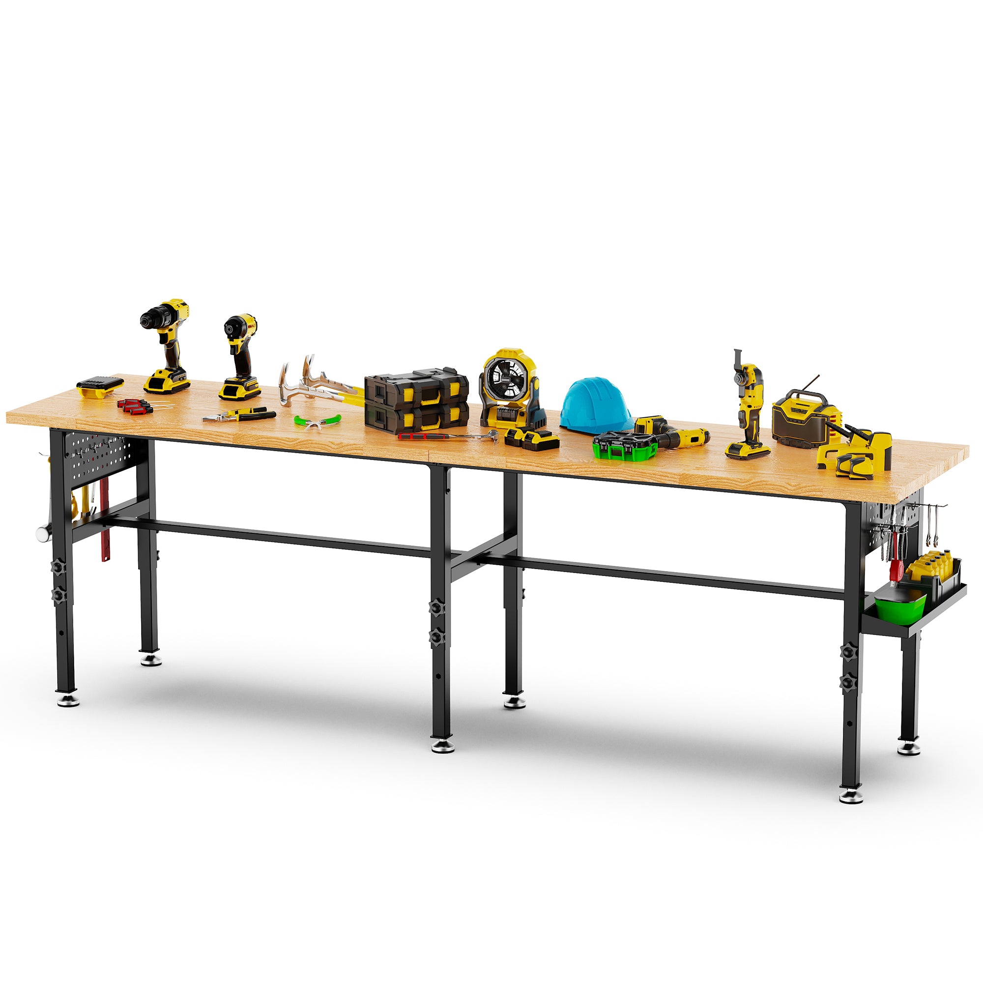 96in Workbench réglable avec pegboard latéral