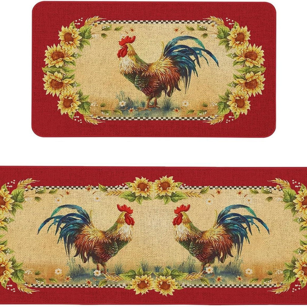 Rétro-style tapis de cuisine résistant aux taches Durable et facile à entretenir