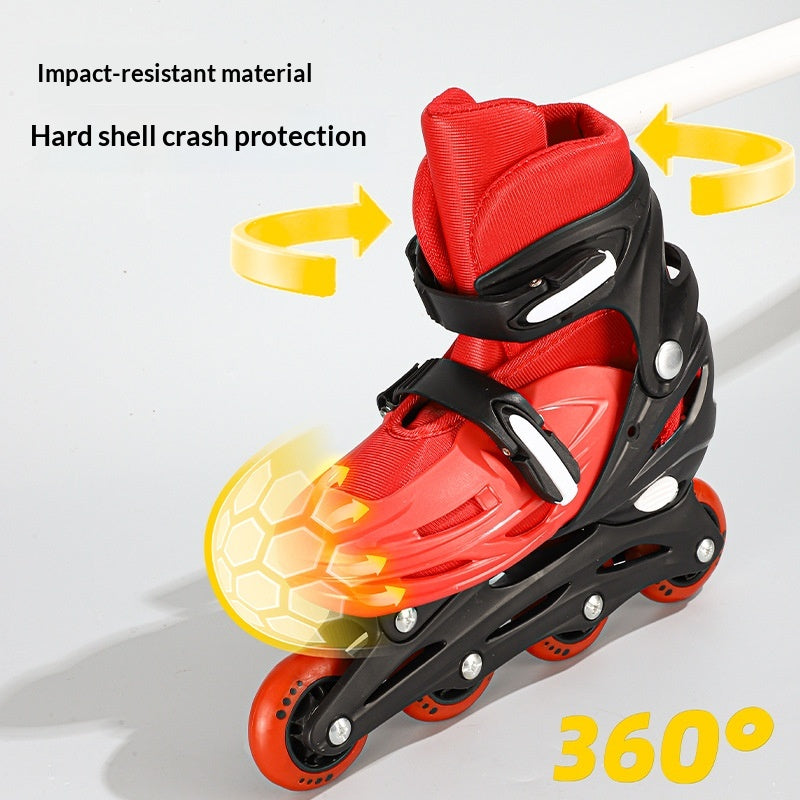 Ensemble complet de skate en ligne pour enfants avec des options de taille multi-réglables