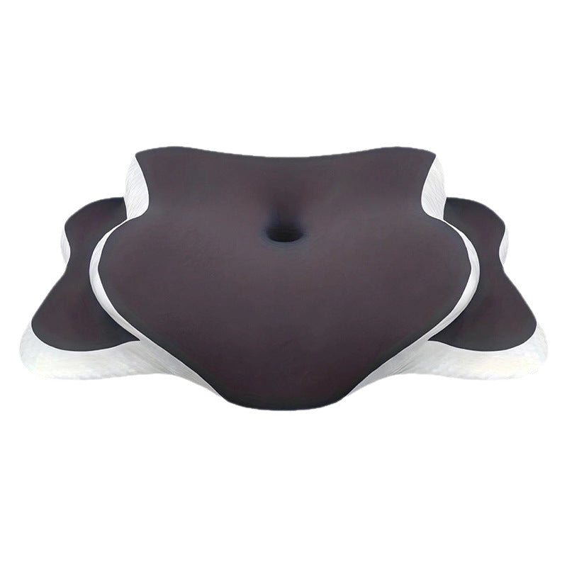 Mémoire ergonomique Mousse Collier Support Oreiller en soie glacée