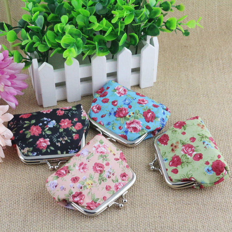 Coréen petite rose tissu dame enfants zéro sac à main petit portefeuille étudiant Mini coin sac petit