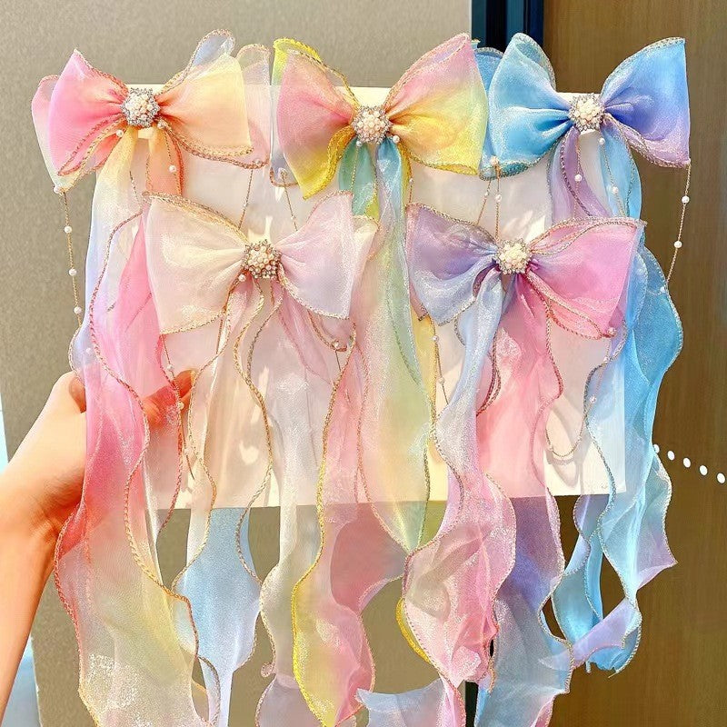 Femelle Sweet Desire Mesh Bow Clip cheveux
