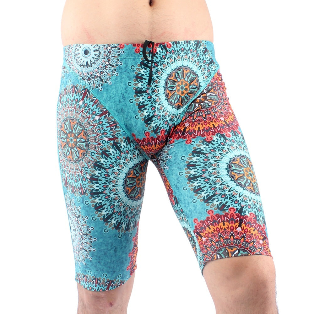 Séchage rapide Confort Natation Trunks Homme Mode Cinq points loin Anti-embarrassment Plu