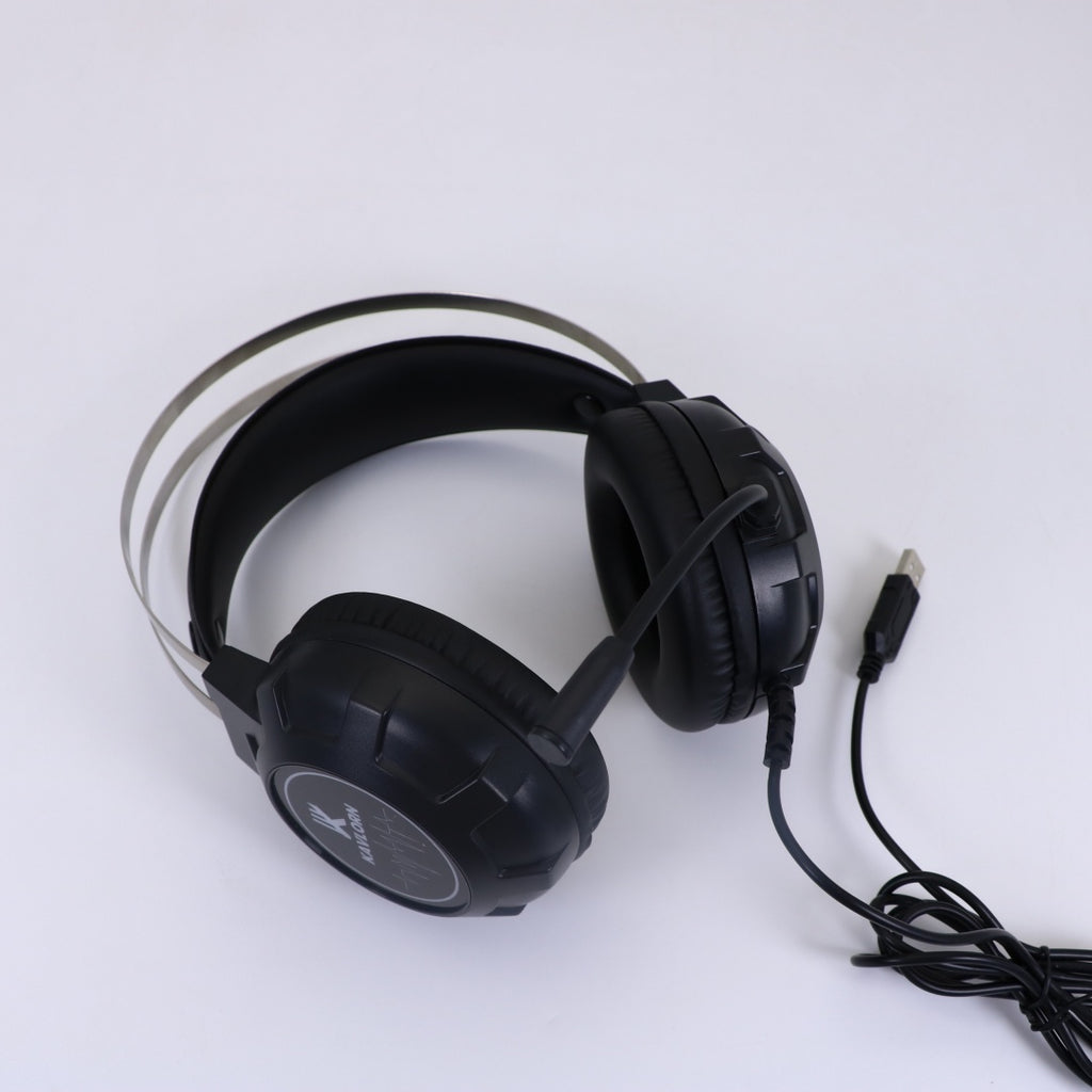 Casques sur-oreilles filaires pour ordinateur