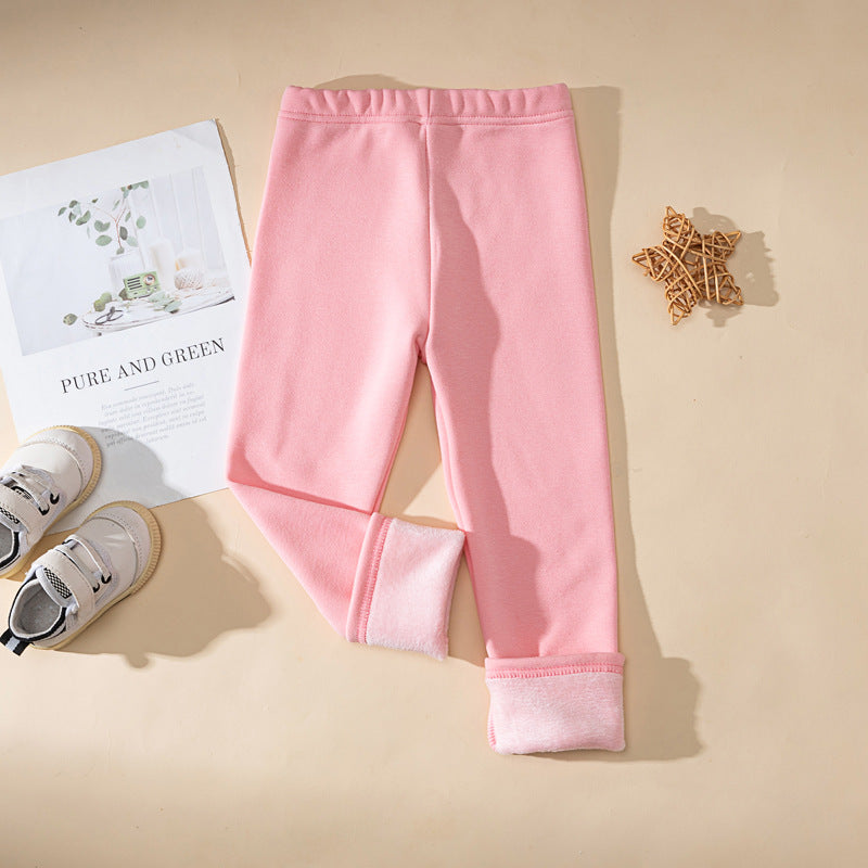 Pantalons d'enfants d'une épaisseur extra-faible doublés de polaire