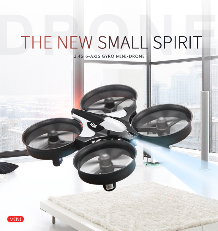 JJRC H36 Mini Drone RC Drone Quadcopters Mode sans tête Une clé retour RC Hélicoptère VS JJR
