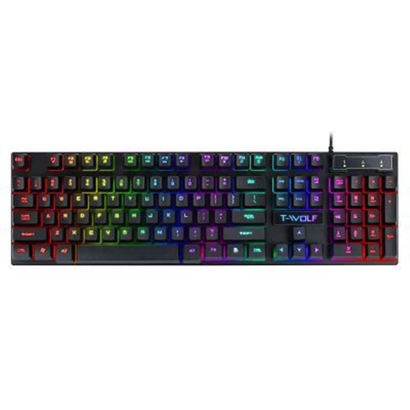 Gaming Usb Clavier filaire lumineux Manipulateur flottant