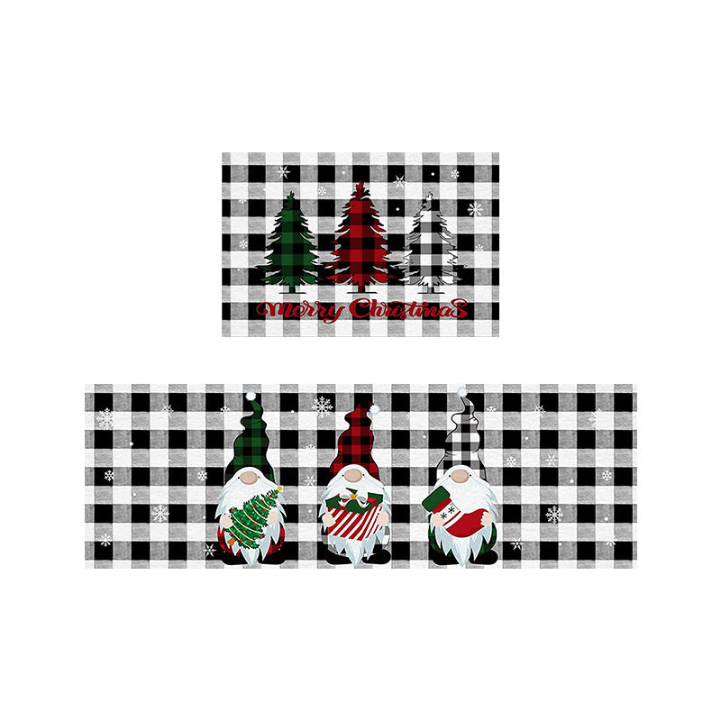 Tapis de porte décoratif de Noël festive