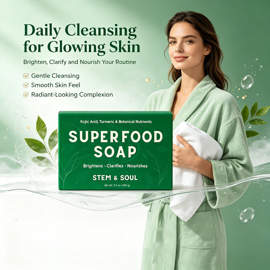 Savon parfumé au citron curcuma pour le nettoyage du visage et la douche
