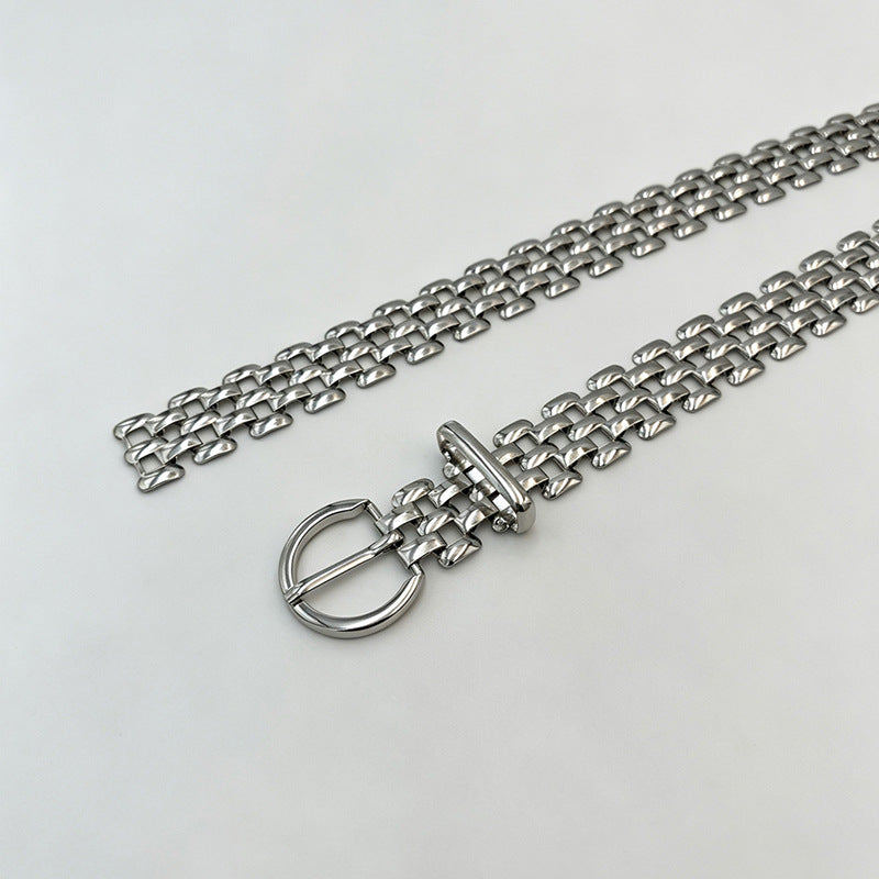 Ceinture de taille de chaîne en métal pour les femmes