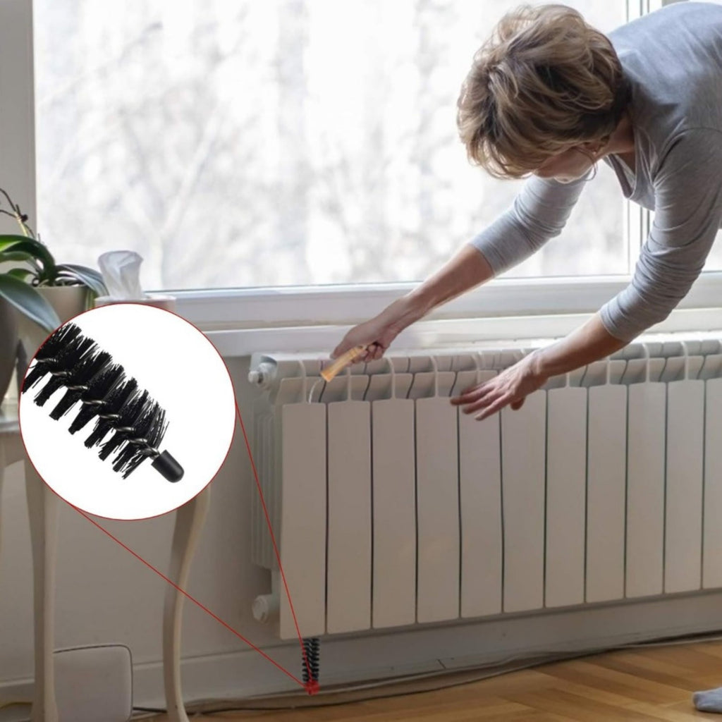 Ensemble de nettoyage de radiateur 3 pièces avec brosse à fente