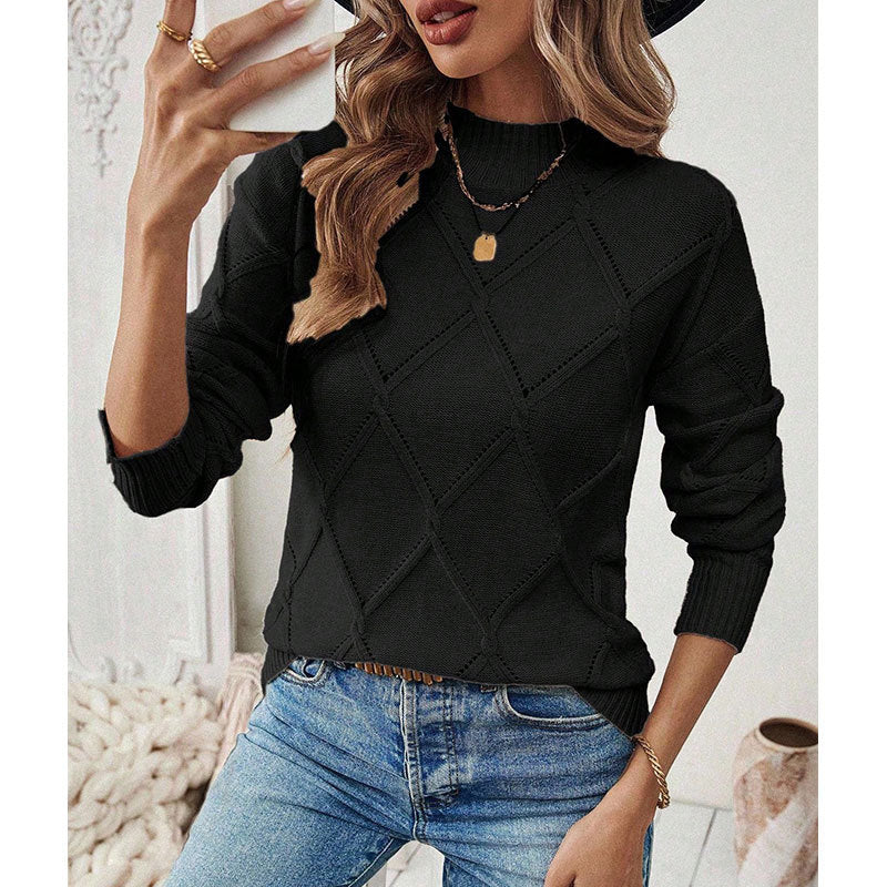 Femmes Col d'équipage Pull-over Top