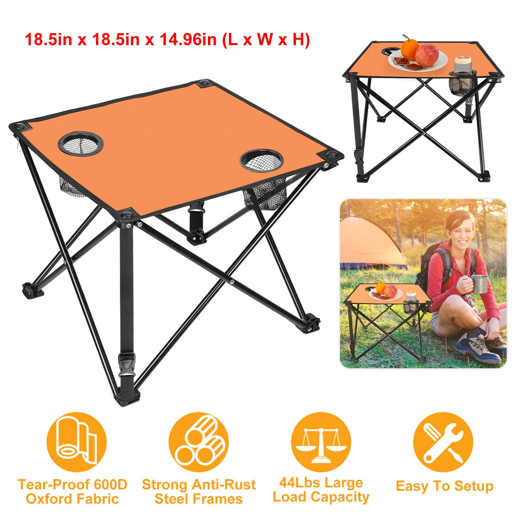 1Pc 2Pc Options Table de camping pliable Table de pique-nique portable Bureau de voyage léger avec