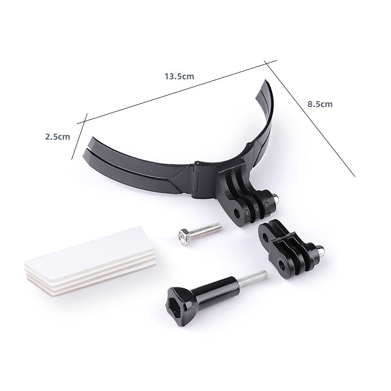 Casque de moto Chin Camera Support de casque intégré