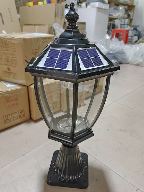 Lampe solaire à pilier extérieur étanche