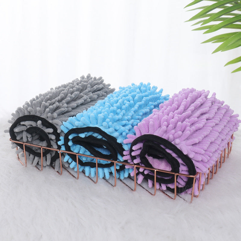 Chiens Chats Serviettes Chien Super Absorbant Peigne de bain Microfibre Serviettes de bain Bain de chat à séchage rapide