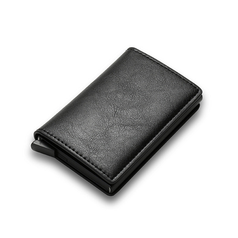 Alliage d'aluminium de portefeuille pour hommes en fibre de carbone RFID