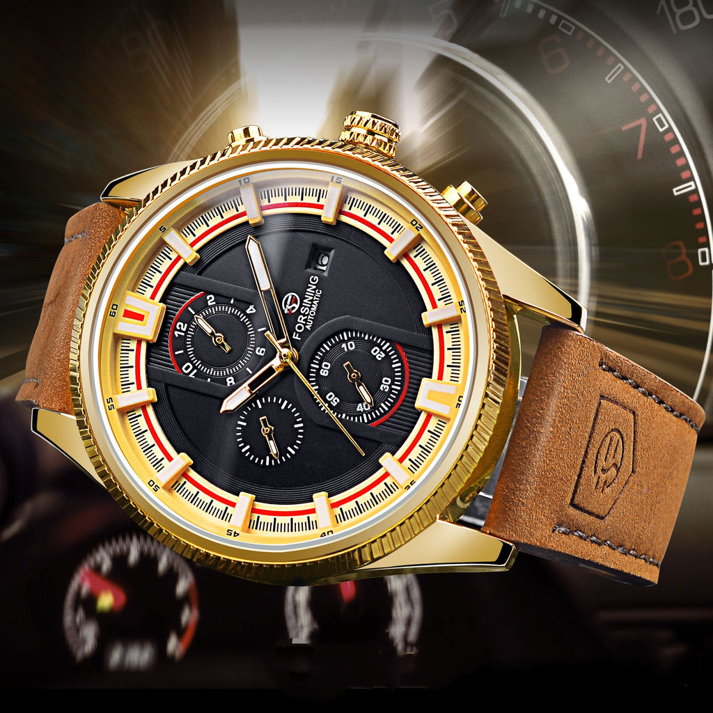 30 M Calendrier de la semaine homme étanche Montre mécanique automatique