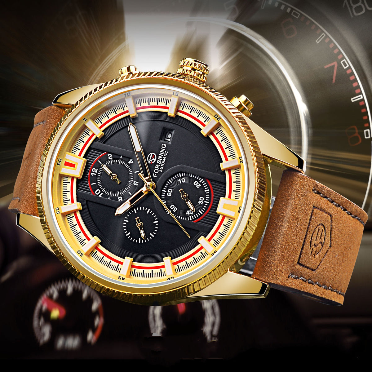 30 M Calendrier de la semaine homme étanche Montre mécanique automatique