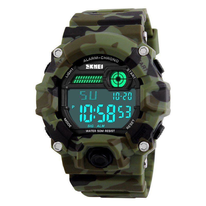 Montre électronique sportive masculine élégante et polyvalente