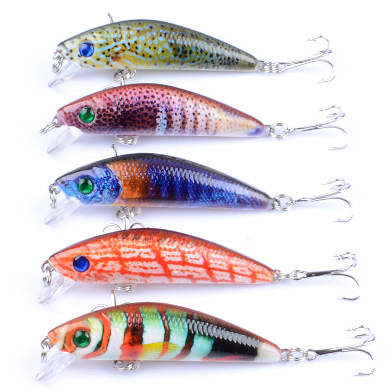 Micro-objet 4.5CM Lent bruit en plastique faux bait basse et mandarin poisson dur