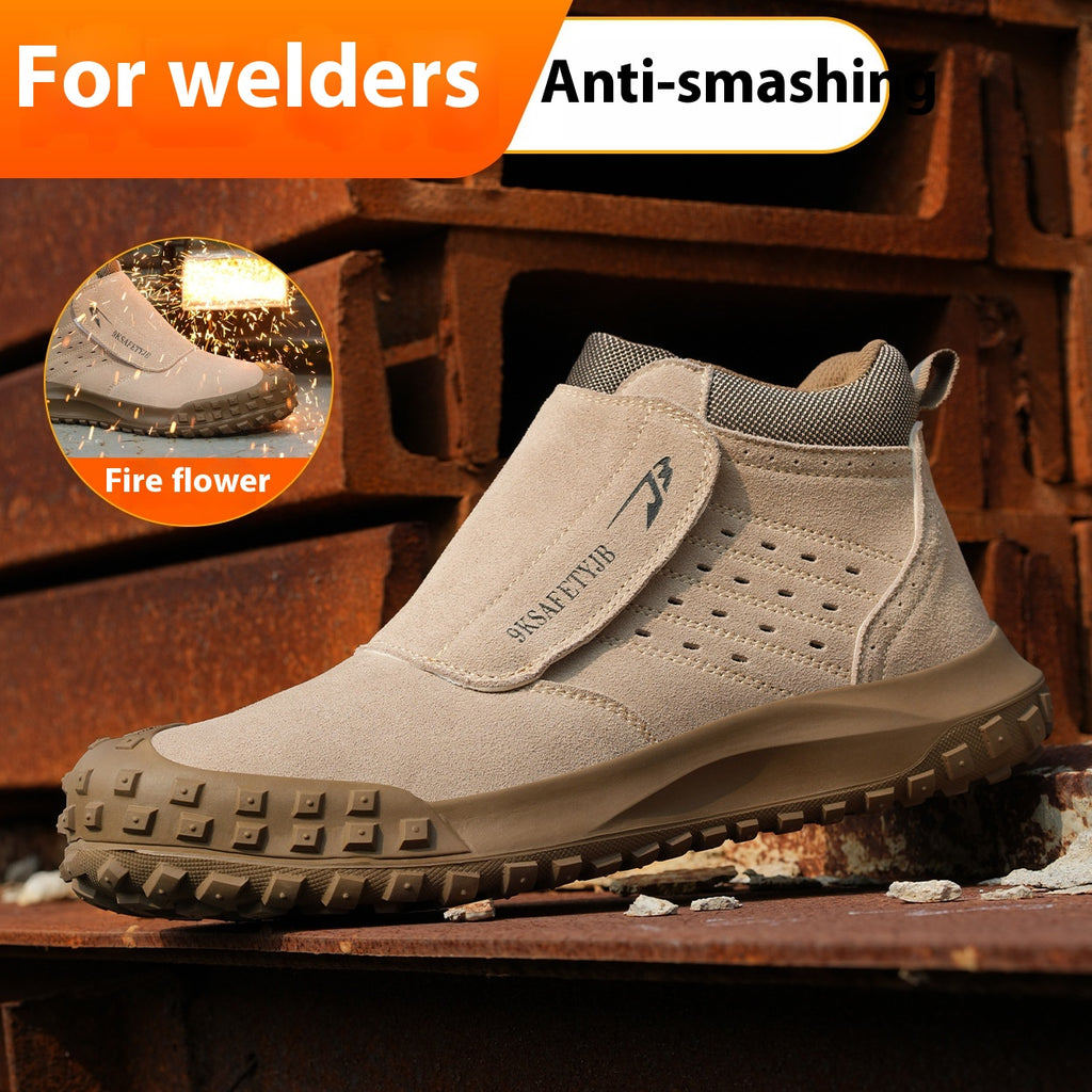 Chaussures de protection du travail de soudeur léger quatre saisons